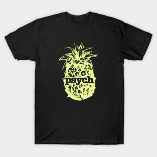 Psych Vintage Yellow Pineapple. T-Shirt